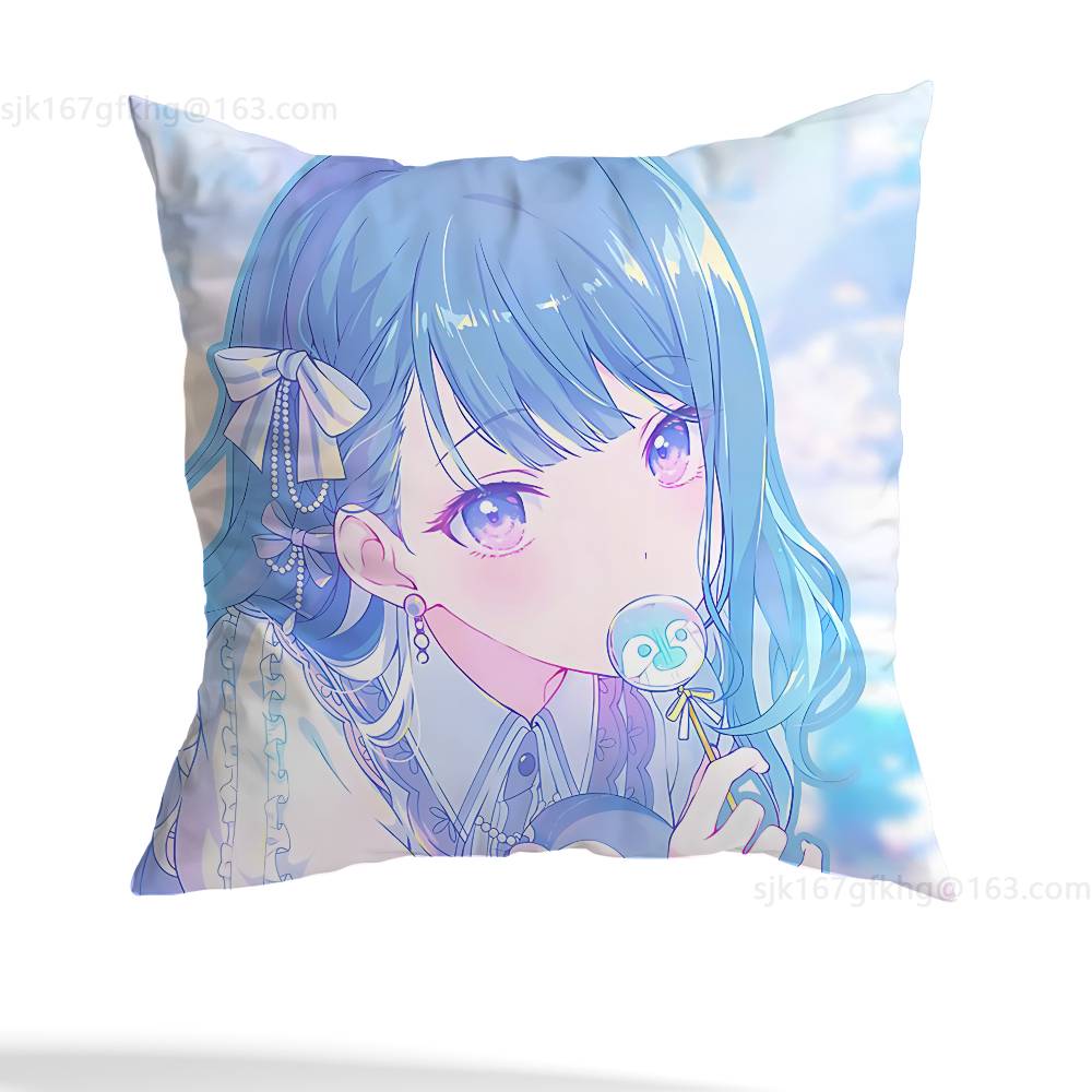 Anime P-PJSK Birthday Cosplay Pillowcase Casual Style Decoration, Suitable for Home Decoration (excluding Pillow Core)