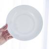 Small Round Pure White Plastic Dish