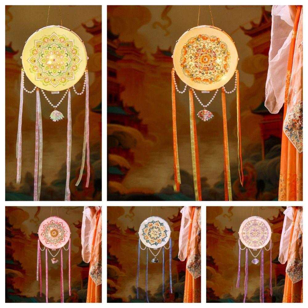 Intangible Cultural DIY Mid-Autumn Festival Lantern Manual Hanfu Photography Lamp  Children's Toy