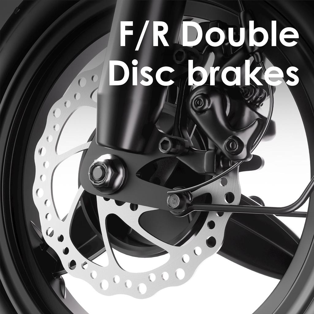 HEZZO T3 electric bicycle adult 500W men's electric bicycle 48V15AH battery, 14 inch women's electric bicycle