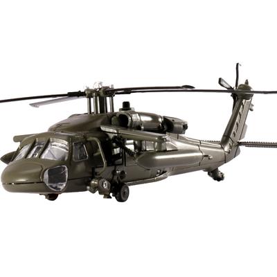 1/64 Black Hawk Helicopter Alloy Model with Display Stand & Gift Box Packaging Realistic Sound & Light Features Perfect for Display