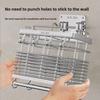 Wall-Mounted 304 Stainless Steel Chopsticks and Utensil Storage Rack