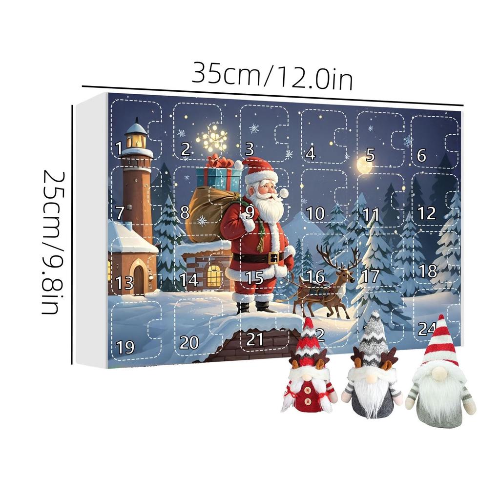Christmas Advent Calendar 24 Days Gnome Countdown Calendar Faceless Old Man Dolls Surprise Toys Kids Boys Girls Christmas Gifts