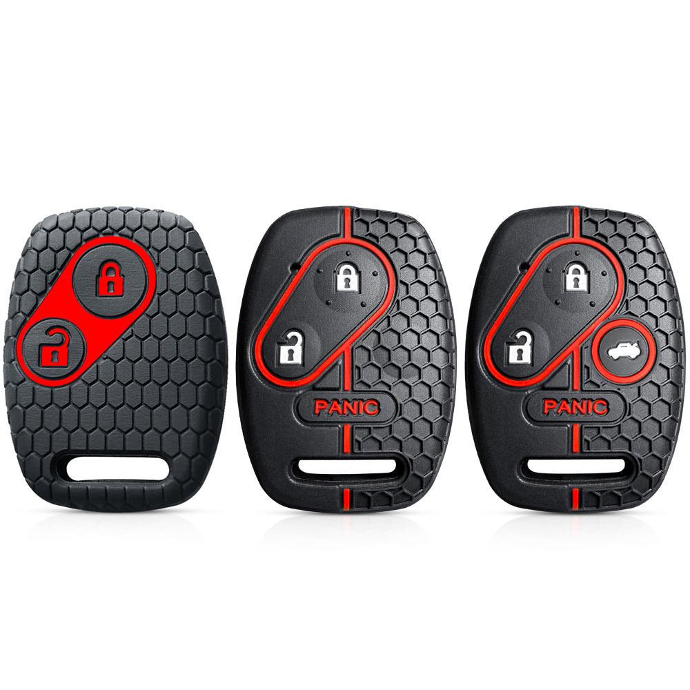 For Honda CRV SRV FRV Fit Civic Accord Jazz For Acura CSX Silicone Key Case Fob Accessories Holder Key Cover Shell