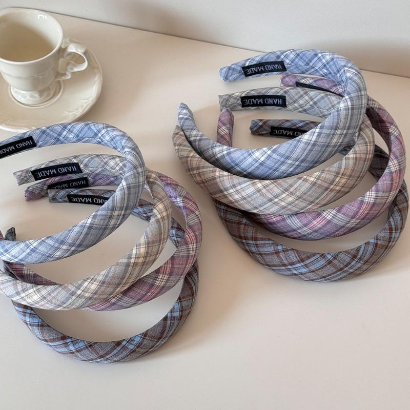 Fashionably Light and Fresh Blue Color Hair Band, Simple and Elegant Commuting Style Thin Headband Hair Accessory