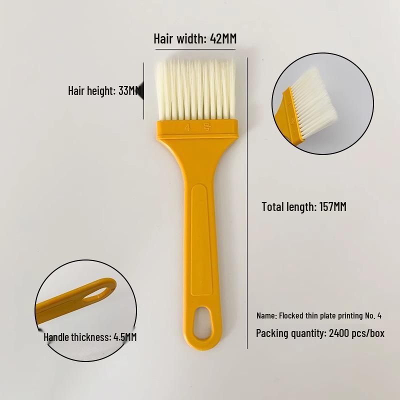 

Кисть для барбекю и рисования двойного назначения - Инструмент для плоской кисти для белого клея и акварели