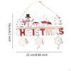 Christmas Wooden Pendant with Bells for Door Sign And Wall Decor