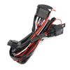 Universal Wiring Harness Kit with LED Working Lamp for 1224V Cars Foglight Light Bar