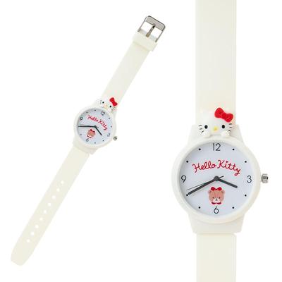 Sanrio náramkové hodinky s LCD obrazovkou Hello na zadnom kryte ABS 639010 (SANRIO) Maskot, Mačiatko, Chránič PVC, Chránič PET, Puzdro PS,