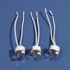 3 Pcs MR16 GU5.3 G5.3 Socket MR16 Socket Lamp Holder With Bracket LED Halogen Gu5.3 Light Socket White 10cm Silicone Cable