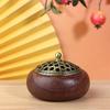 Solid Wood Pan Incense Burner, Indoor Aromatherapy Burner With Sandalwood Incense, Tea Ceremony ,Prayer Rooms, Yoga Decoration