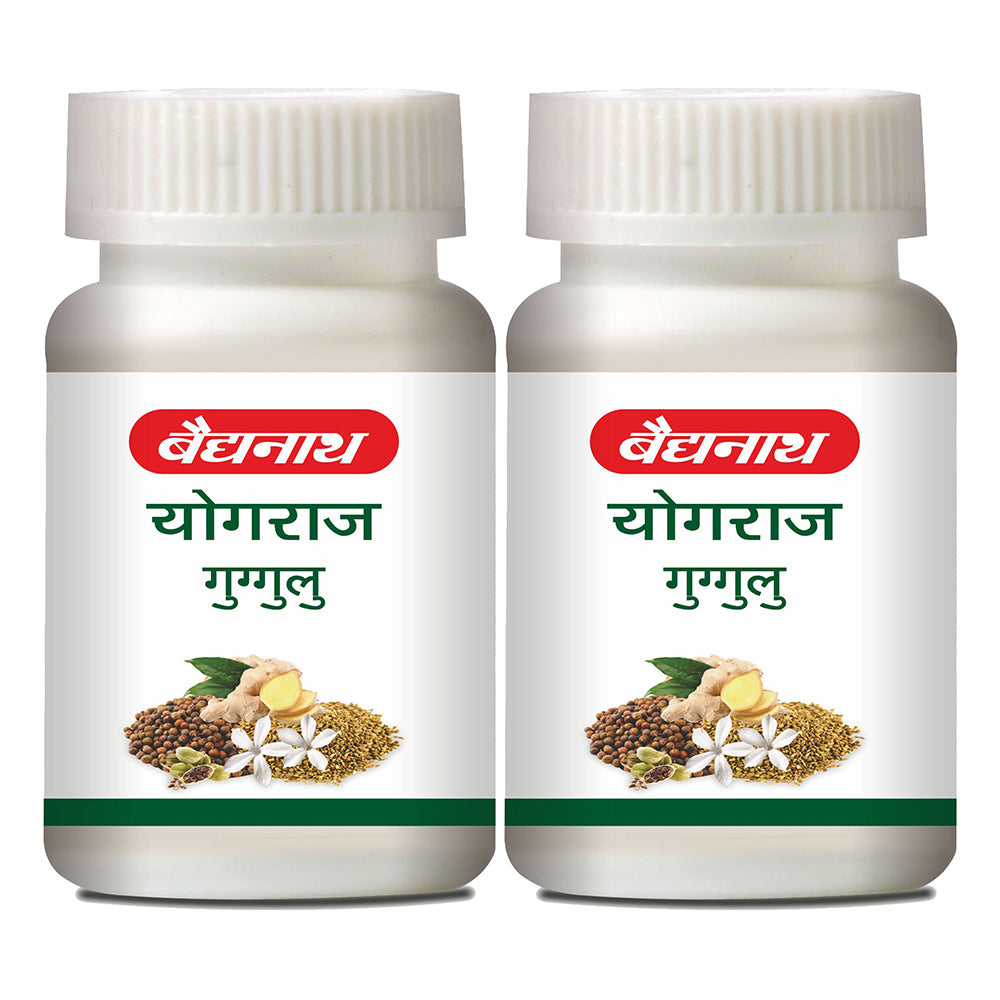 

Baidyanath Jhansi Yograj Guggulu 60 Tablets X Pack Of 2Ayurvedic Herbal Supplement For Daily Wellness And Joint Flexibility Support