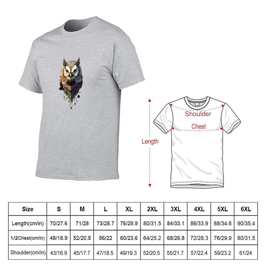 Mystical Owl Tshirt heavyweights cute clothes mens t shirt
