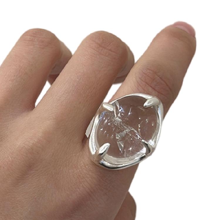 

Versatile Crystal Copper Ring Adjustable Band Design Dateless Jewelry For Women And Special Event 1
