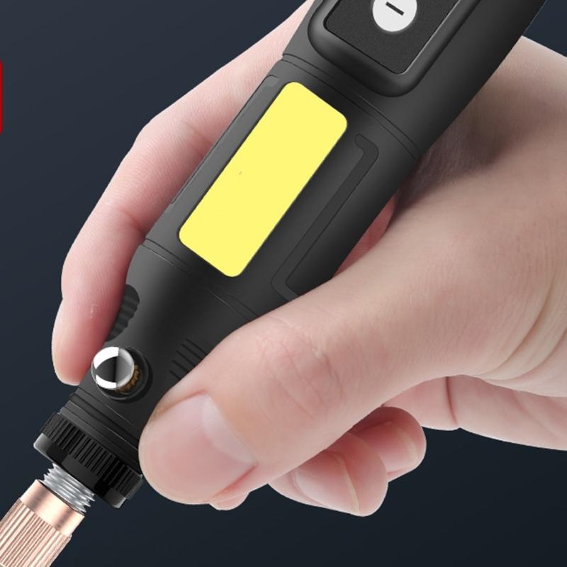 Cordless 5 Speed Rotary Tool Engraving Pen Kit Accessories Ergonomic Grip for Engraving Sanding Art Drilling Craft