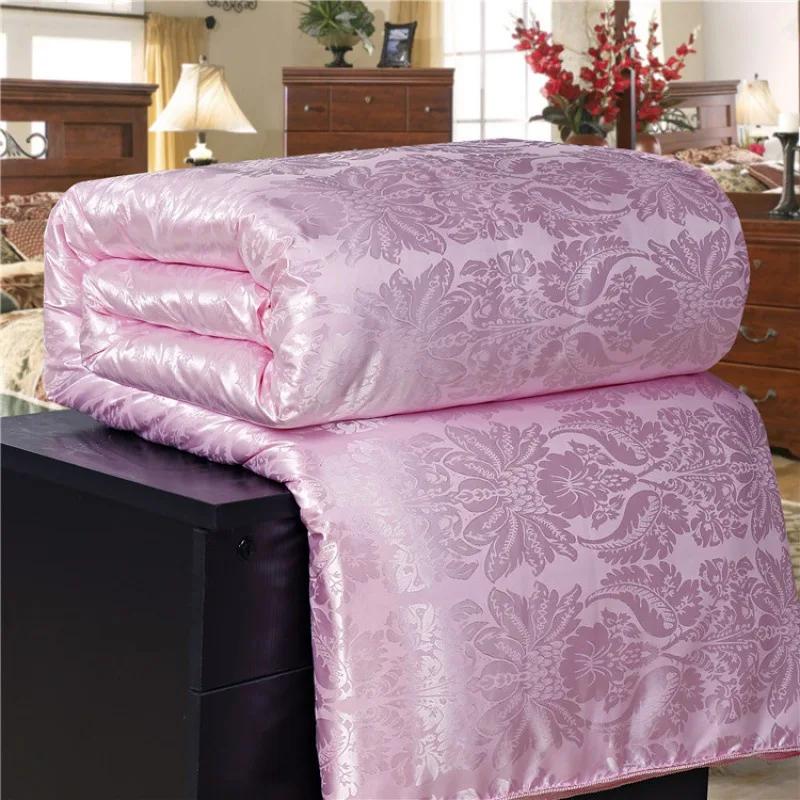 Satin Silk Quilt Gift, Summer Cool Quilt, Air Conditioning Quilt, and Seasonal Quilt