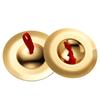 1 Pair Durable Belly Dance Finger Cymbal Brass Dancing Music Equipment Accessory