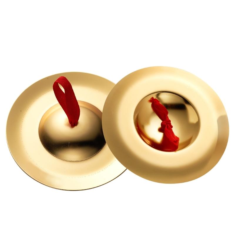 1 Pair Durable Belly Dance Finger Cymbal Brass Dancing Music Equipment Accessory