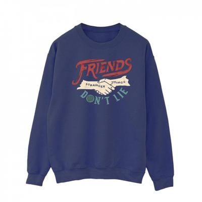 Netflix Mens Stranger Things Friends DonÂ´t Lie Hands Sweatshirt