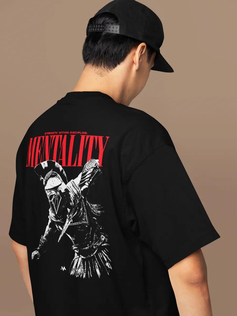 Oversized T-shirt with print on the back 3XL