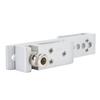 Sliding Glass Door Lock 12 Holes Limit Metal Security Latch for Home Hotel Bathroom Frameless Shower Room Silver 8mm