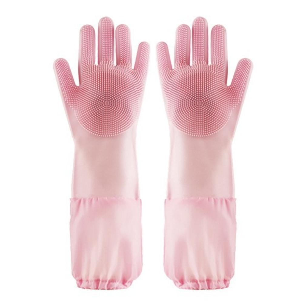 

Силиконовые перчатки для ухода за домашними животными, защита кожи рук, перчатки для чистки собак, мягкие перчатки для купания домашних животных, здоровые принадлежности для щенков розовый