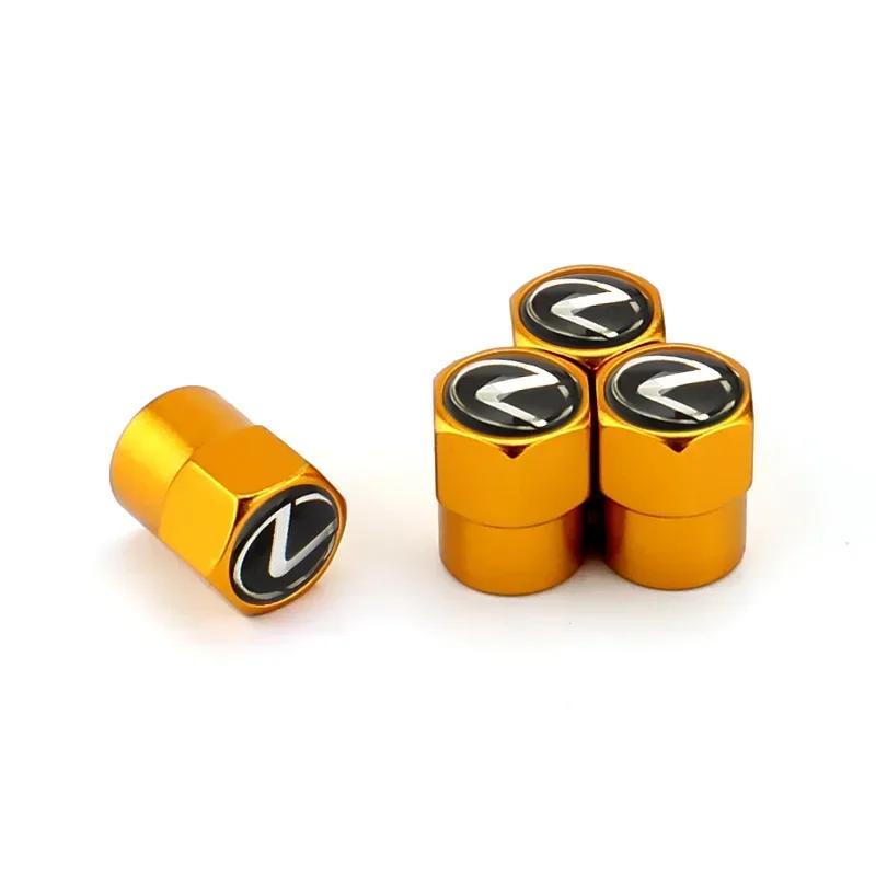 For Lexus IS250 RX300 NX200 RX350 GS300 GX470 GS350 CT200H Modification Dustproof Car Alloy Tire Valve Caps Wheel Accessories