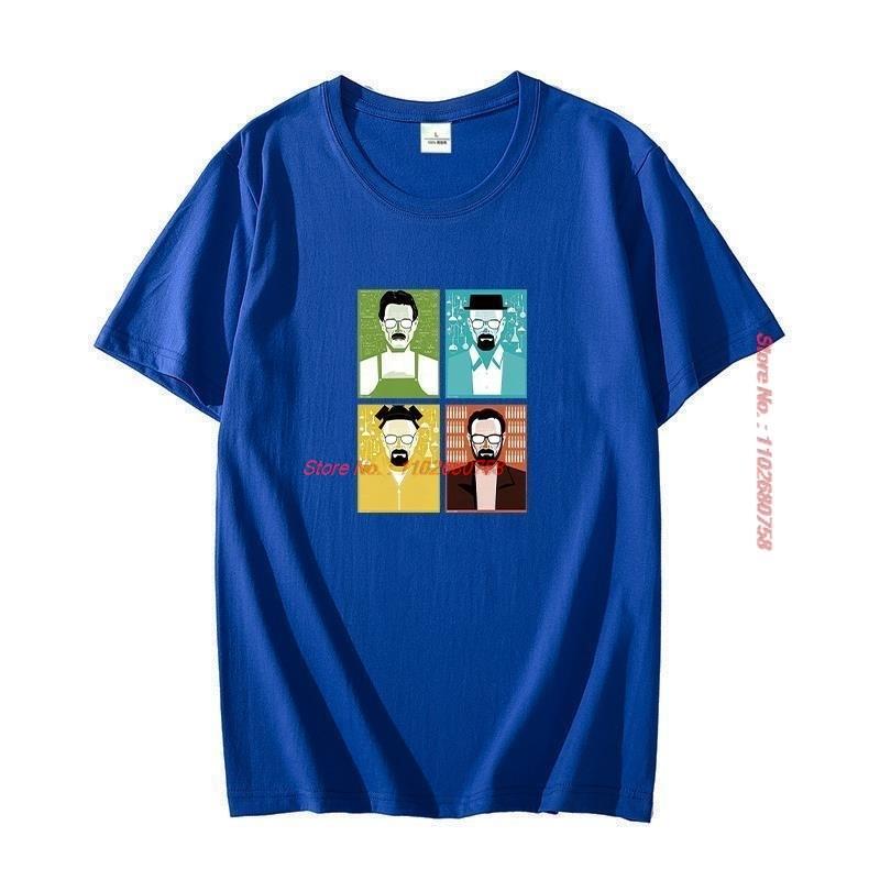 Faces Of Meth I Daunisex Langarm Breaking Walter Heisenberg White Cook Bad Graphic T Shirts Short Sleeve Tshirts Unisexs Clothes