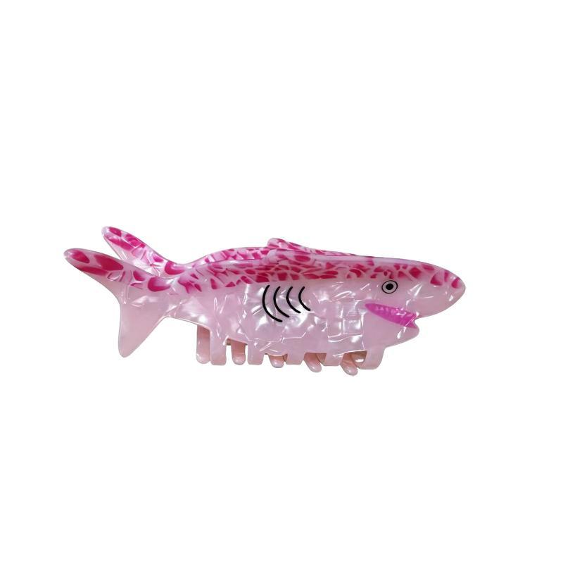 Acrylic Fish Hair Claw Clip Non Slip No Hair Damage Comfortable Grip Fits Thick Thin All Hair Types Women