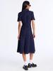 Women's Casual Short Sleeve Denim Dress with Lapel - Summer Style 89375