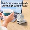 Noise Free Portable Mini Fan High speed fan 3000mAh Rechargeable Battery USB Fan Foldable Handheld  for Outdoor