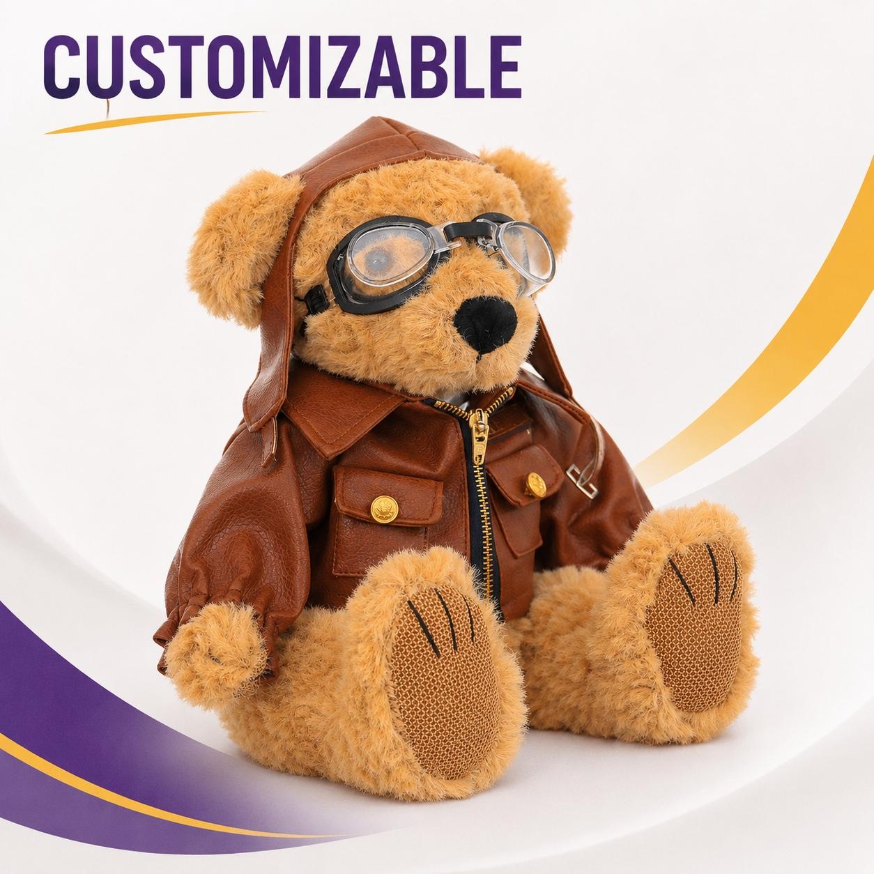 Teddy Bear Plush Toy Air Force Bear Doll  Children s Birthday Gift Girls  Bedroom Decoration