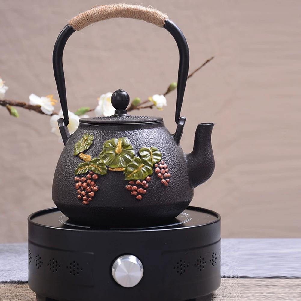 Handmade Iron Tea Pot Japanese Style Cast Iron Water Heater Tea Brewing Home Use Tea Pot Tea Set From Mainland China