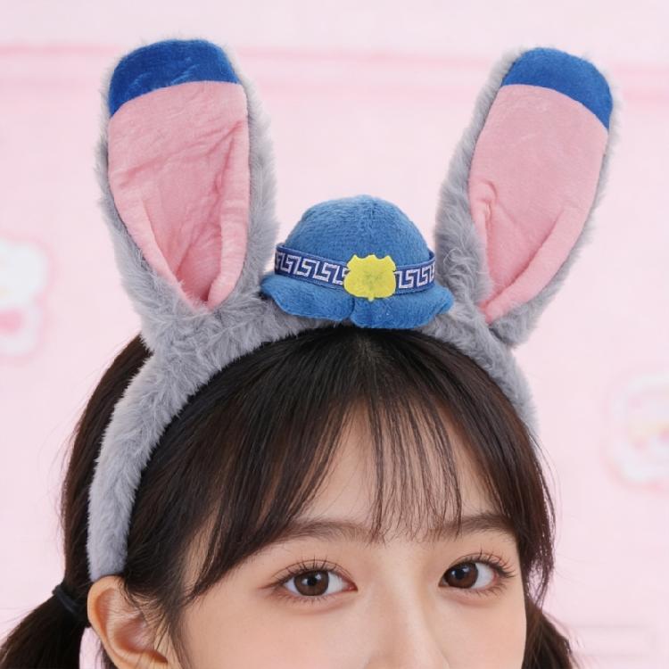 Soft Rabbit Ears Hair Accessory Multi Color Choices For Costume Parties Daily Outfits Photo Props