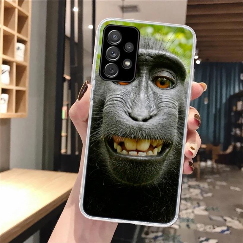 

Monkey Memes Soft Phone Case For Samsung Galaxy A52 A42 A32 A22 A12 A02S A51 A50 A41 A31 A21S A71 A40 A30S A20E A10S A70 Samsung A20E