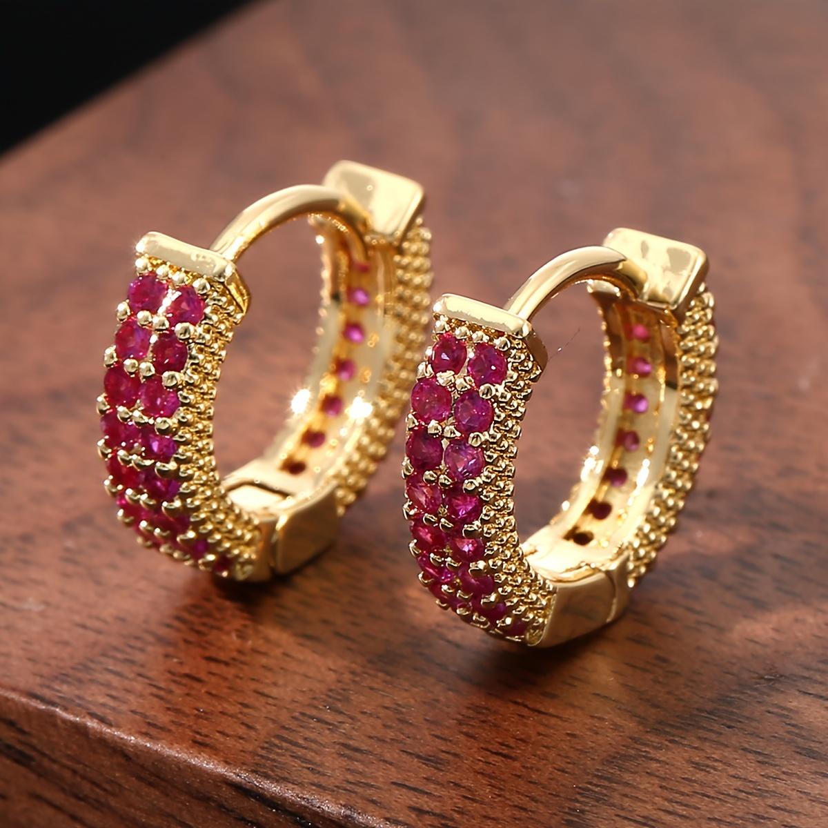 

Luxurious colorful hoop earrings for casual wear and gift giving