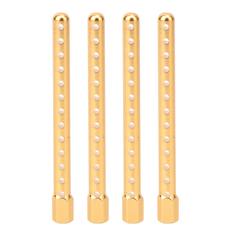 

4pcs Car Shell Column Fit for HSP 94102 94122 94103 94123 110 RC Car ModelGold