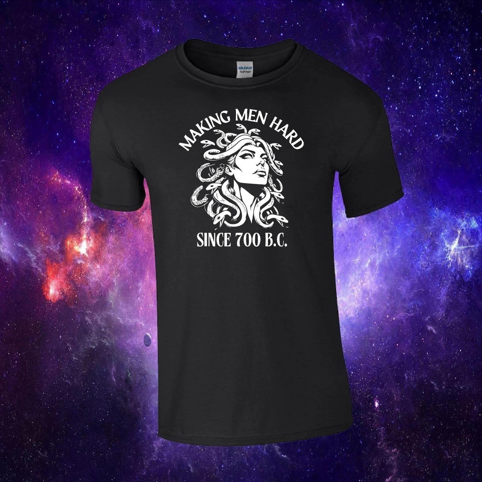 Medusa Making Men Hard Since 700 B.C Greek Myth Adult/Kids Top Tee T-shirt S