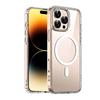 Us Stock Luxury Shockproof Clear Transparent Silicone Phone Case for Iphone 16 Support Wireless Charging Magnetic Back Cover