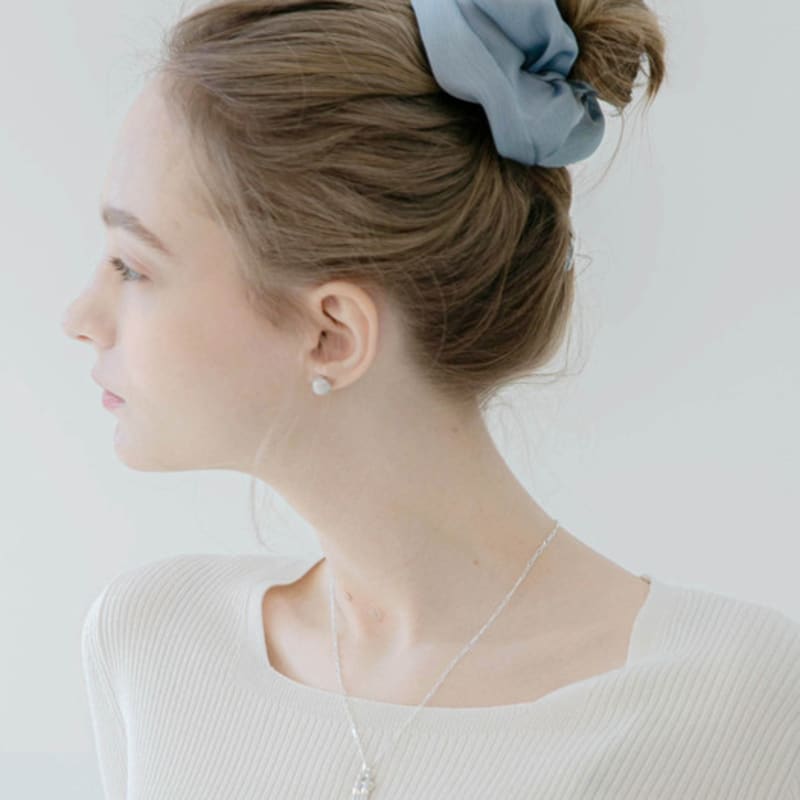 

Жан Поль Кларисс Пастельная шелковая резинка-скранчи JP-22-038S PEACH