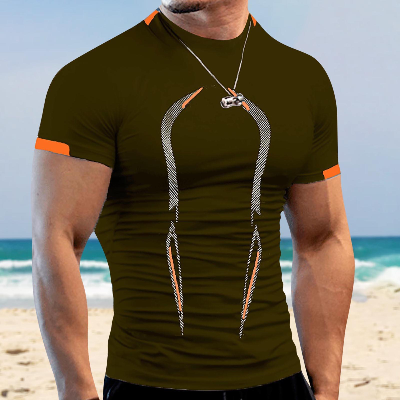 

Летняя мужская фитнес-спортивная тренировка, дышащая, с короткими рукавами, европейского размера, быстросохнущая одежда, мужская спортивная модная футболка с короткими рукавами XXXXXL