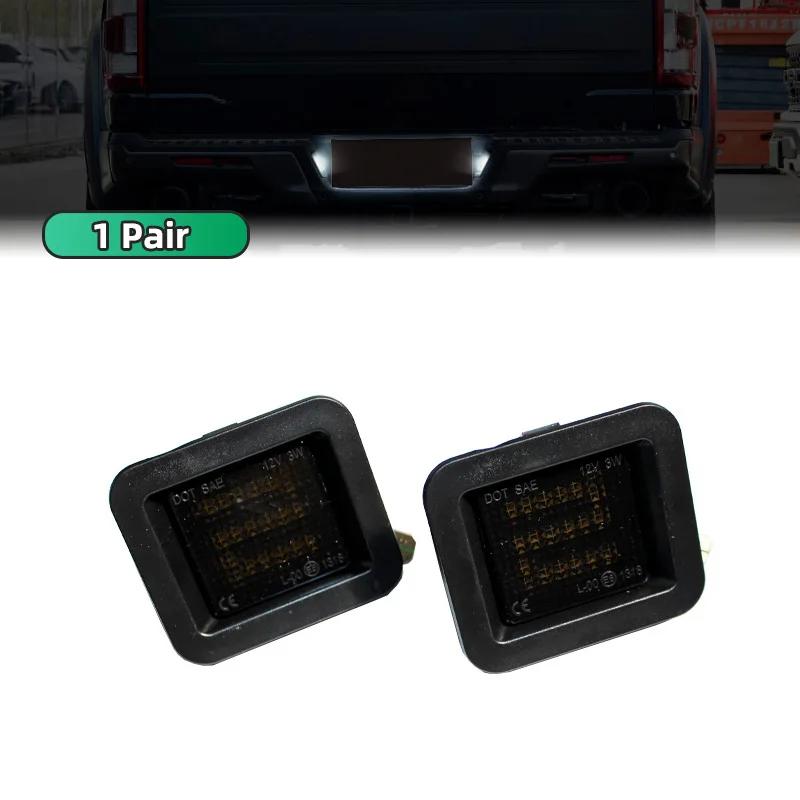 

12V LED Number Plate Lamp For Ford F-150 Raptor 2015 2016 2017 2018 White License Plate Light Assembly Pair