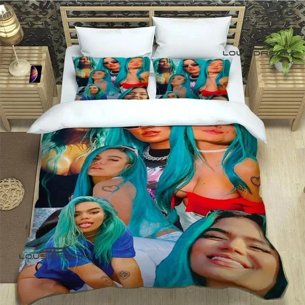 3D Εκτύπωση Karol G Μοντέρνο Σετ Κλινοσκεπασμάτων Διπλό Δίδυμο King Κάλυμμα Παπλώματος Παπλώμα Μαξιλαροθήκη Αγόρια Κορίτσια Ενήλικες Υπνοδωμάτιο