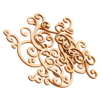 8Pack Large Wooden Shape Cutouts MDF Crafting Embellishments Ornaments