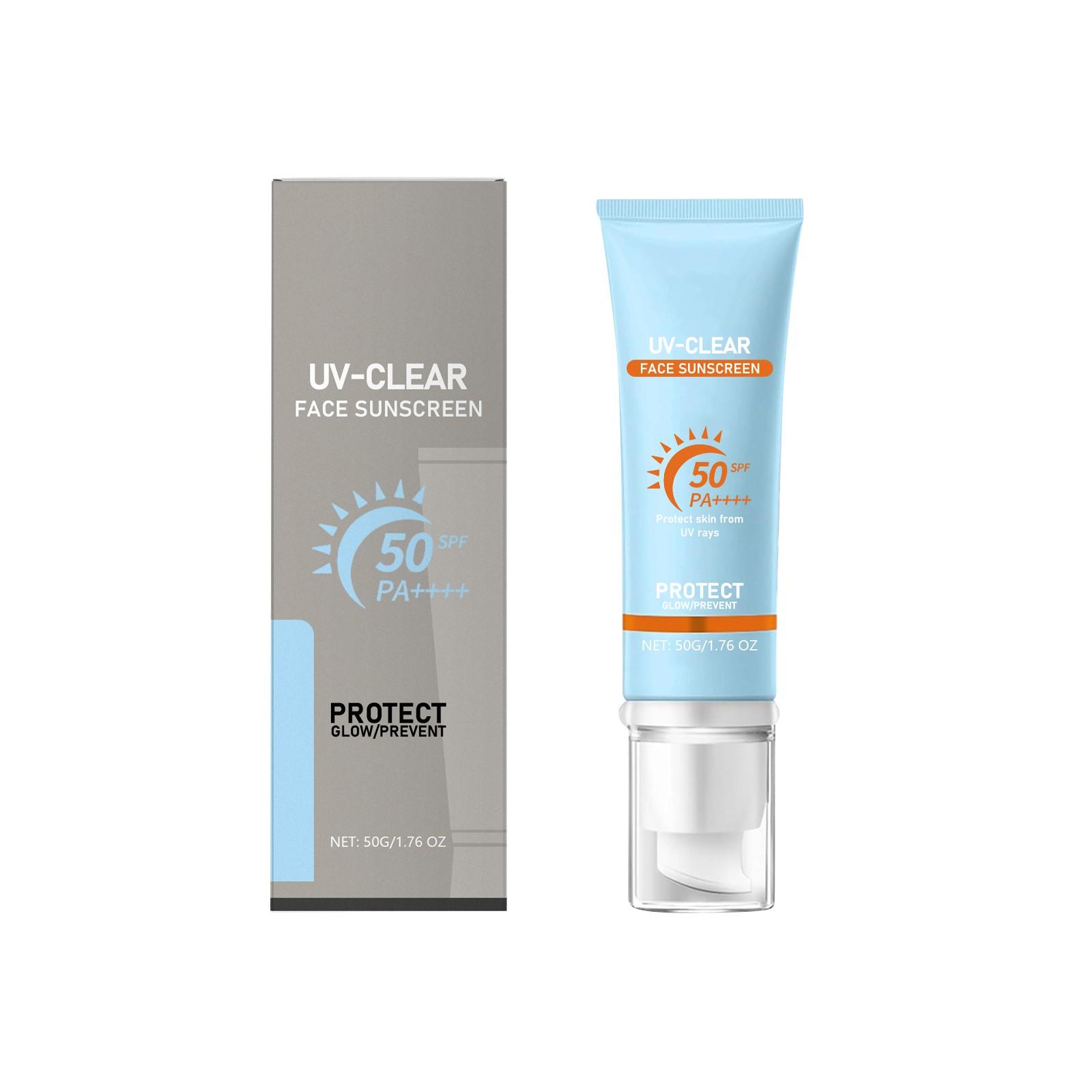 

Солнцезащитный крем SPF50+ отбеливающий для меланиновой кожи натуральный увлажняющий солнцезащитный крем для лица и тела натуральные ингредиенты для всех типов кожи блокирует УФ-лучи 50 мл One Size синий