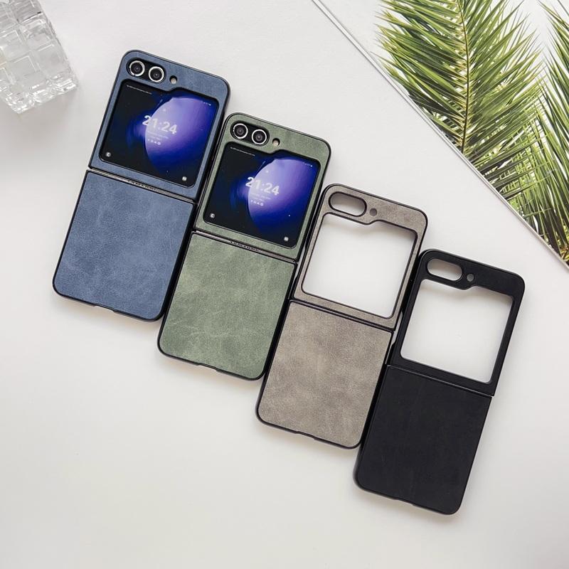 

Для Samsung Galaxy Z Flip5 Flip4 Flip3 Замшевый противоударный гибридный чехол из полиуретана из ТПУ Samsung Z Flip5 синий