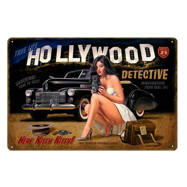 Pin Up Girls Schild Sexy Lady Schönheit Metallschilder Platte Poster Blechschild Dekor Man Cave Zimmer Bar Pub Garage Kunst Plaketten Wanddeko