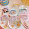 Kreative Bären Transparente Mädchen Münzbörse Kinder PVC Reißverschluss Kleingeldbörse Damen Mini Lippenstift Geldbörse Kaninchen Schlüsselkarten Tasche