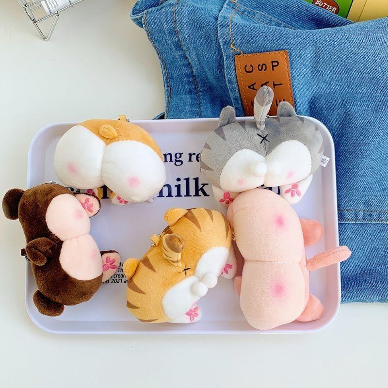 Cute Dog Corgi Bag Pendant Accessory Keychain Creative Plush Toy Doll Gifts