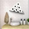 Floating Shelf Toilet Paper Holder Wood Plate Funny Couple Modern Towels Rack Wall Mount Tissues Organizer Couple